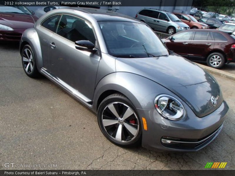 Platinum Gray Metallic / Titan Black 2012 Volkswagen Beetle Turbo