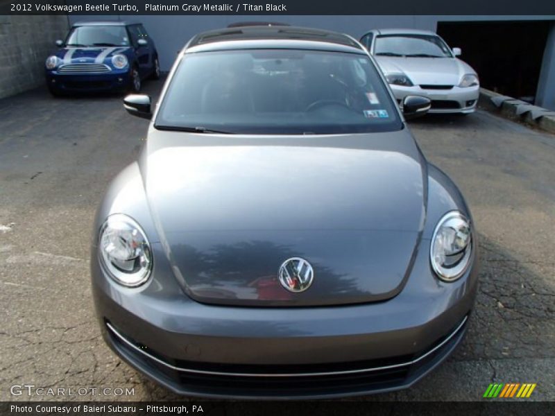 Platinum Gray Metallic / Titan Black 2012 Volkswagen Beetle Turbo