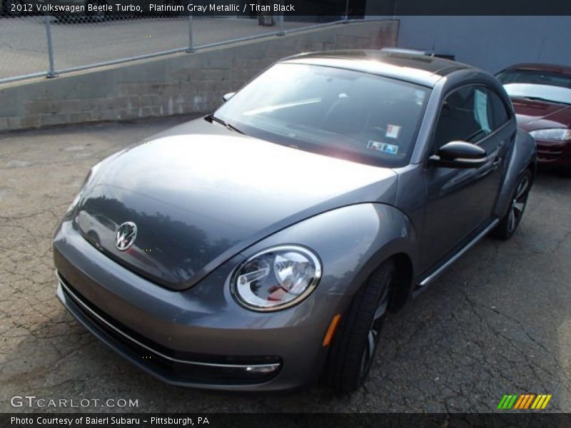 Platinum Gray Metallic / Titan Black 2012 Volkswagen Beetle Turbo