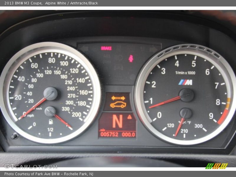 Alpine White / Anthracite/Black 2013 BMW M3 Coupe