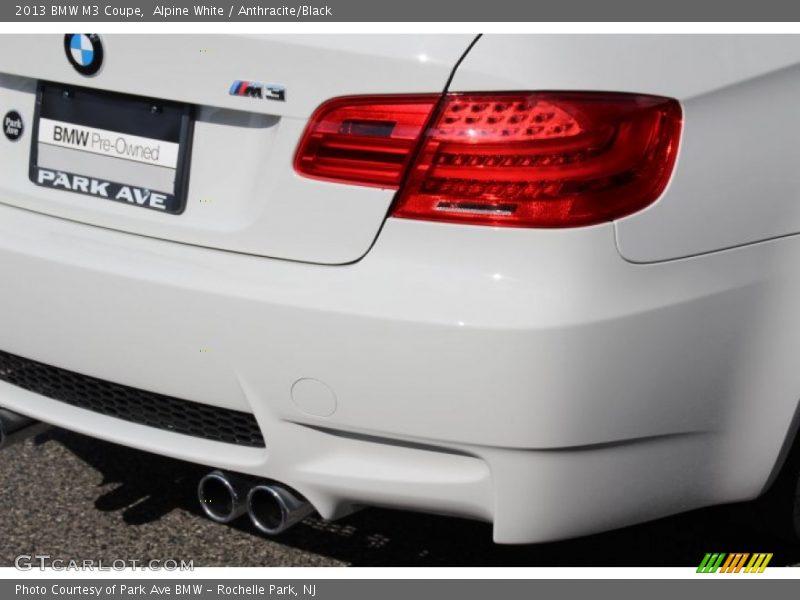 Alpine White / Anthracite/Black 2013 BMW M3 Coupe