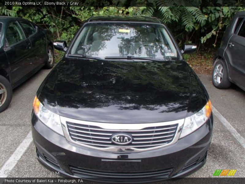 Ebony Black / Gray 2010 Kia Optima LX