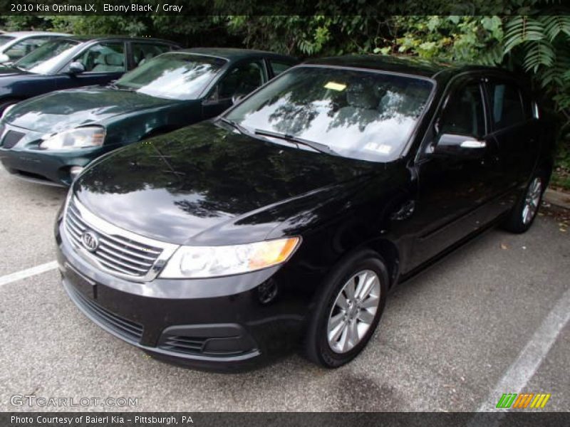 Ebony Black / Gray 2010 Kia Optima LX