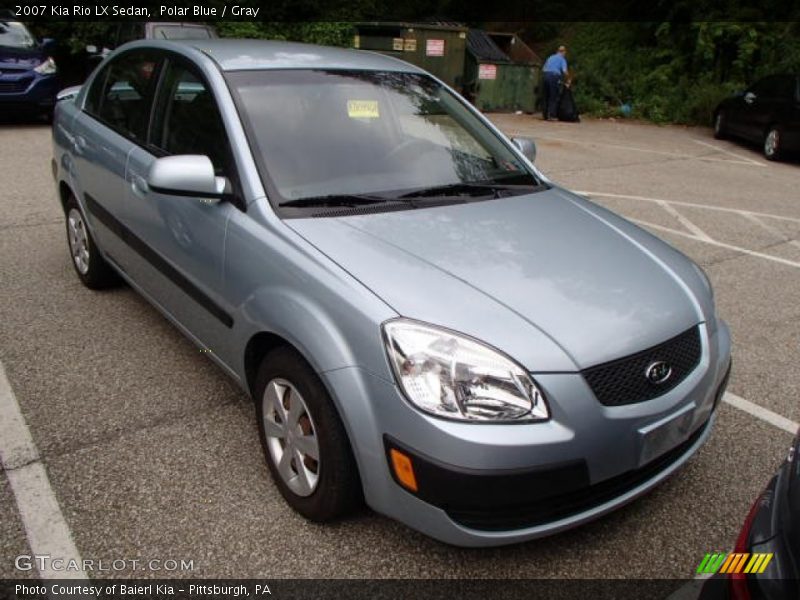 Polar Blue / Gray 2007 Kia Rio LX Sedan
