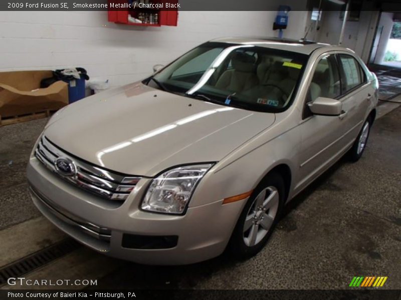 Smokestone Metallic / Charcoal Black 2009 Ford Fusion SE
