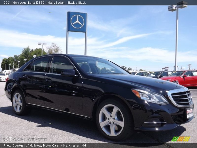 Black / Black 2014 Mercedes-Benz E 350 4Matic Sedan