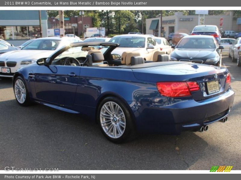 Le Mans Blue Metallic / Bamboo Beige Novillo Leather 2011 BMW M3 Convertible