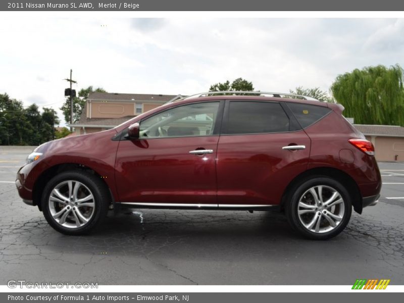 Merlot / Beige 2011 Nissan Murano SL AWD