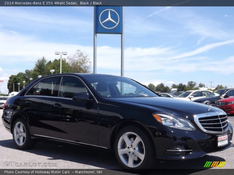 Black / Black 2014 Mercedes-Benz E 350 4Matic Sedan