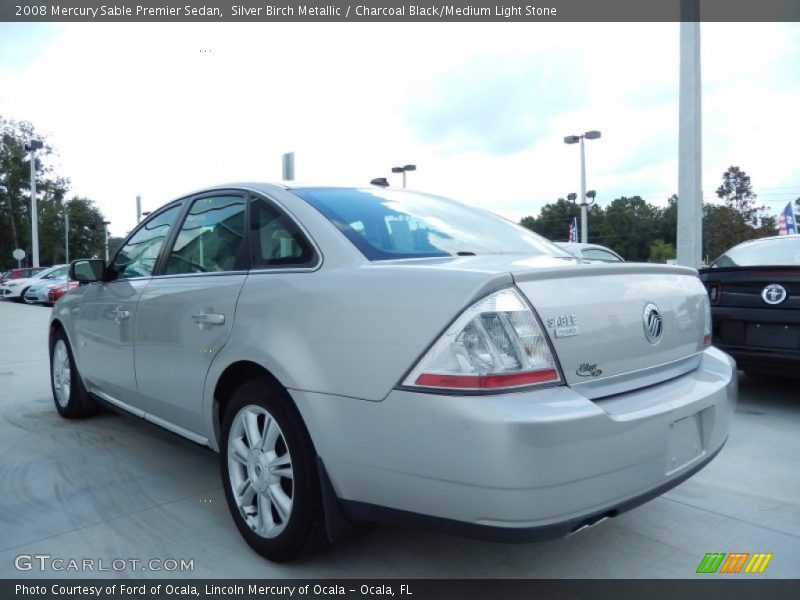 Silver Birch Metallic / Charcoal Black/Medium Light Stone 2008 Mercury Sable Premier Sedan