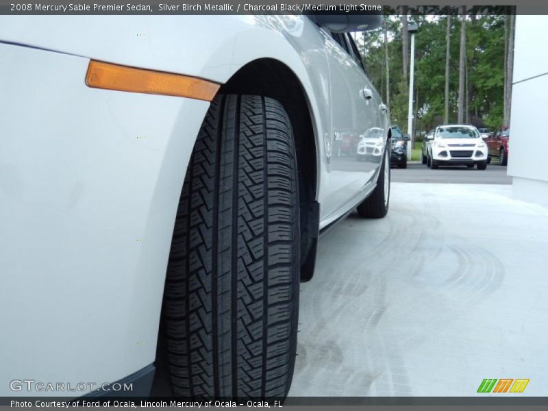 Silver Birch Metallic / Charcoal Black/Medium Light Stone 2008 Mercury Sable Premier Sedan