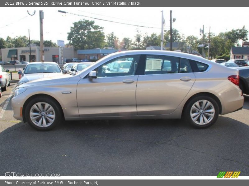 Orion Silver Metallic / Black 2013 BMW 5 Series 535i xDrive Gran Turismo