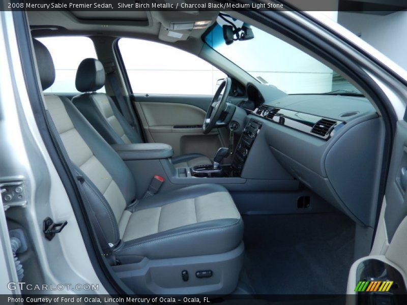 Silver Birch Metallic / Charcoal Black/Medium Light Stone 2008 Mercury Sable Premier Sedan