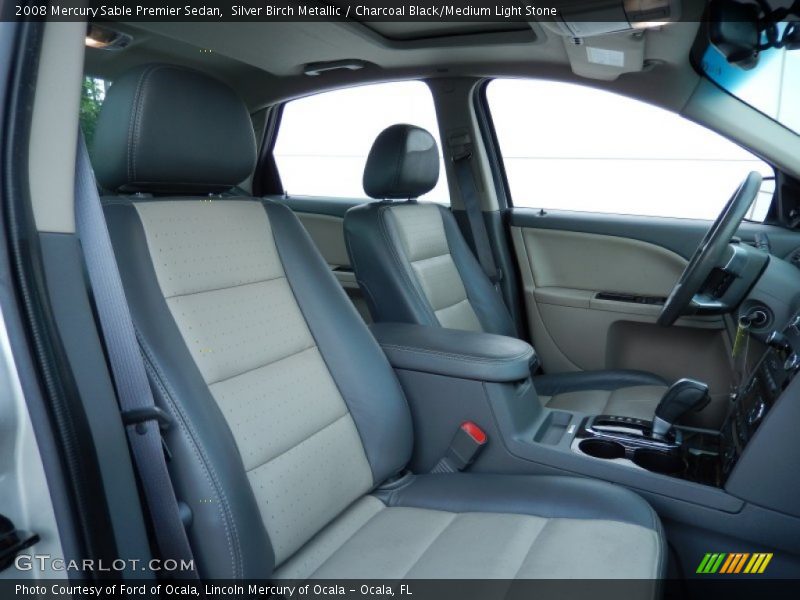 Silver Birch Metallic / Charcoal Black/Medium Light Stone 2008 Mercury Sable Premier Sedan