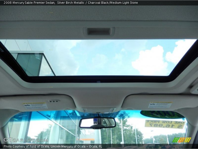 Silver Birch Metallic / Charcoal Black/Medium Light Stone 2008 Mercury Sable Premier Sedan