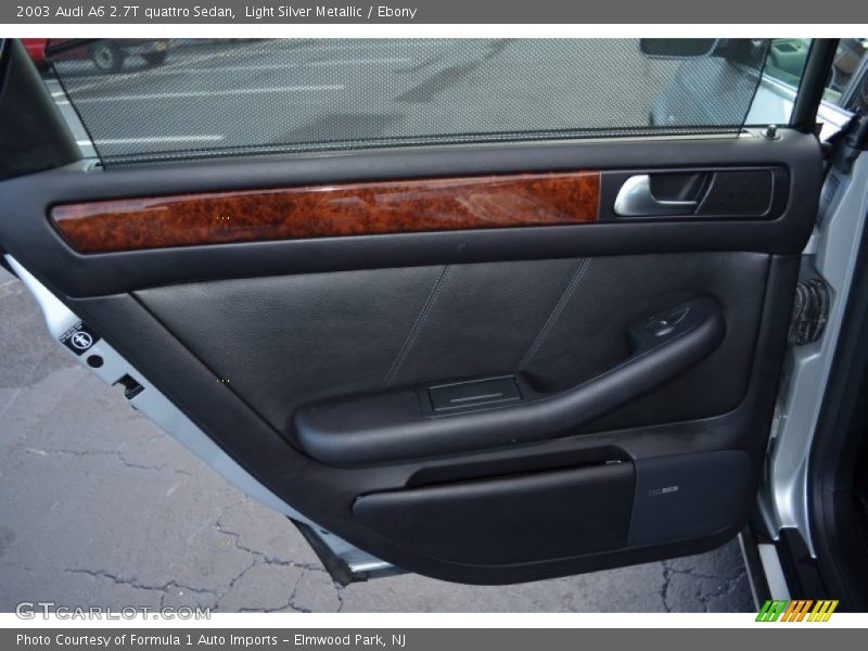 Light Silver Metallic / Ebony 2003 Audi A6 2.7T quattro Sedan
