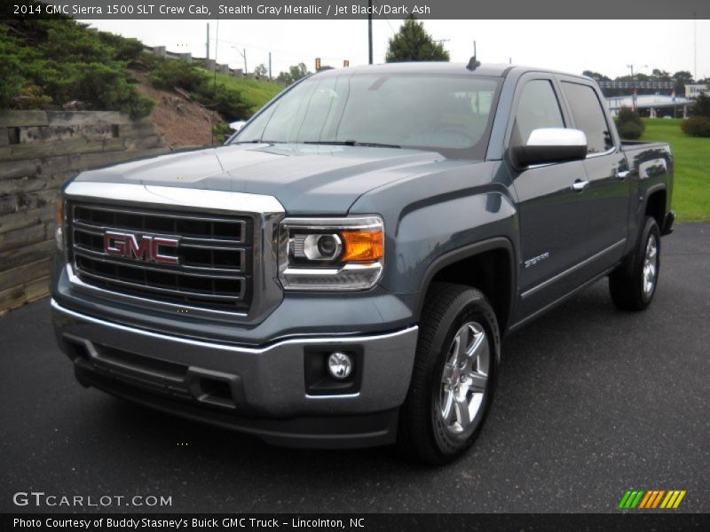 Stealth Gray Metallic / Jet Black/Dark Ash 2014 GMC Sierra 1500 SLT Crew Cab