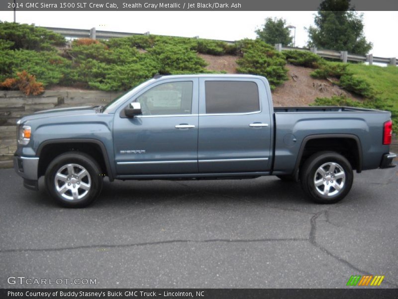 Stealth Gray Metallic / Jet Black/Dark Ash 2014 GMC Sierra 1500 SLT Crew Cab