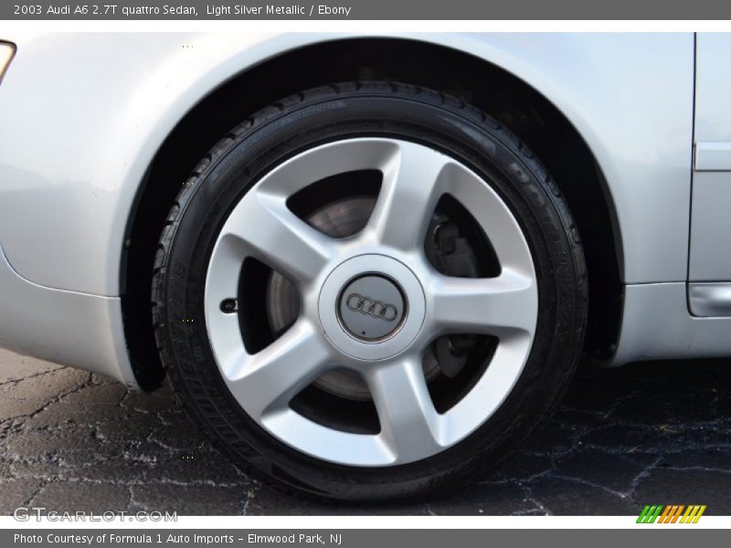 Light Silver Metallic / Ebony 2003 Audi A6 2.7T quattro Sedan