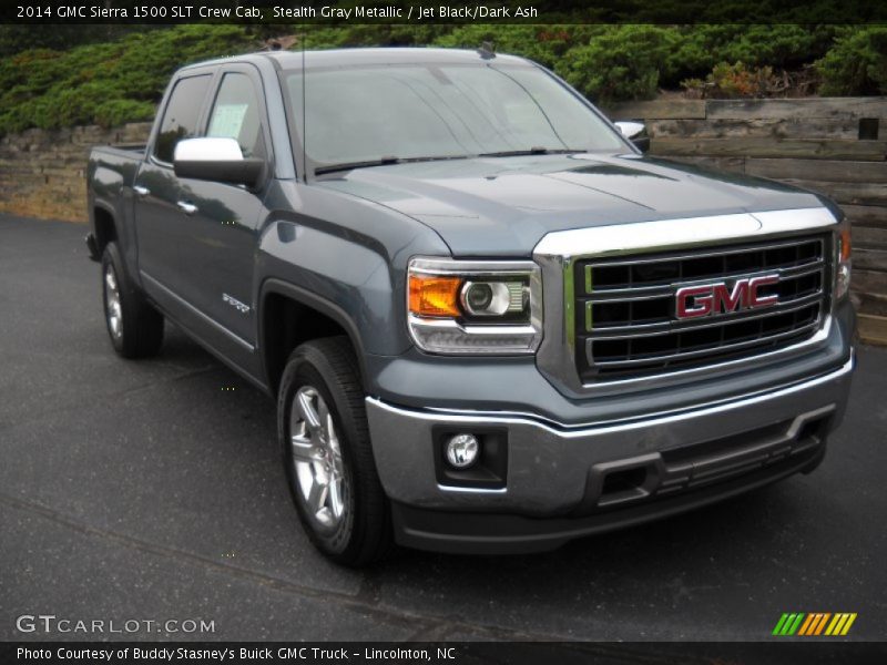 Stealth Gray Metallic / Jet Black/Dark Ash 2014 GMC Sierra 1500 SLT Crew Cab