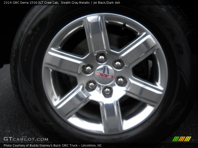 Stealth Gray Metallic / Jet Black/Dark Ash 2014 GMC Sierra 1500 SLT Crew Cab