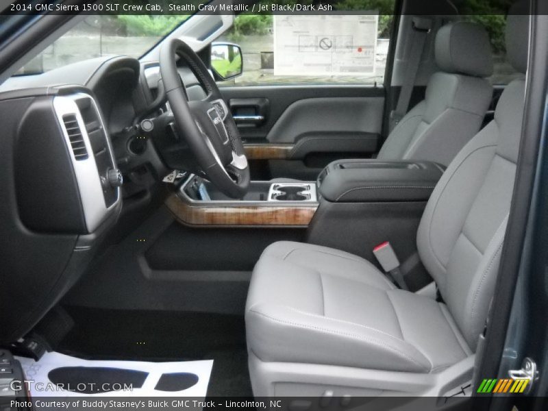 Stealth Gray Metallic / Jet Black/Dark Ash 2014 GMC Sierra 1500 SLT Crew Cab