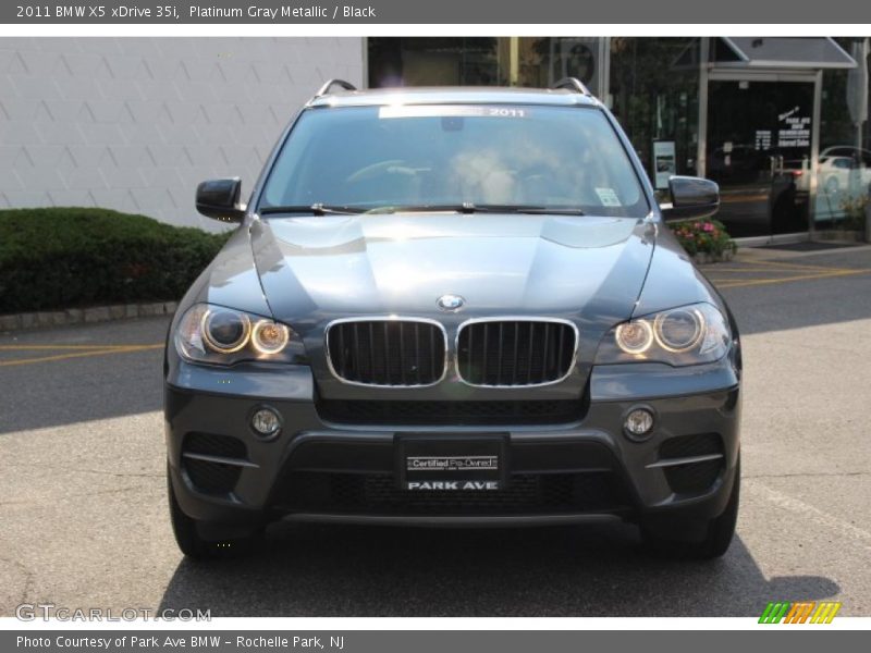 Platinum Gray Metallic / Black 2011 BMW X5 xDrive 35i