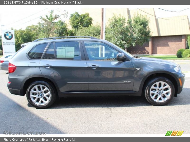 Platinum Gray Metallic / Black 2011 BMW X5 xDrive 35i