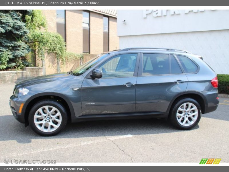 Platinum Gray Metallic / Black 2011 BMW X5 xDrive 35i