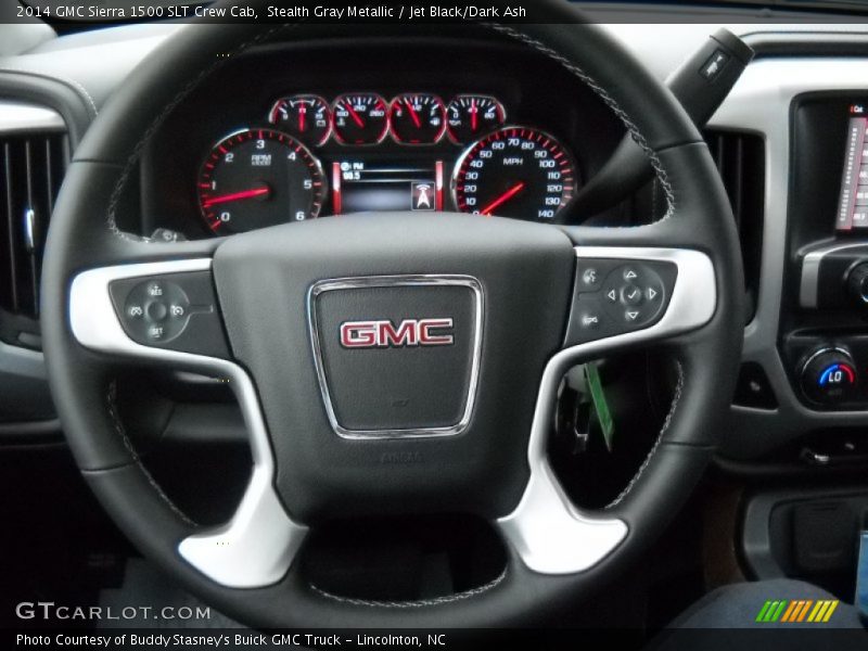 Stealth Gray Metallic / Jet Black/Dark Ash 2014 GMC Sierra 1500 SLT Crew Cab