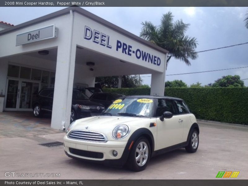 Pepper White / Grey/Black 2008 Mini Cooper Hardtop