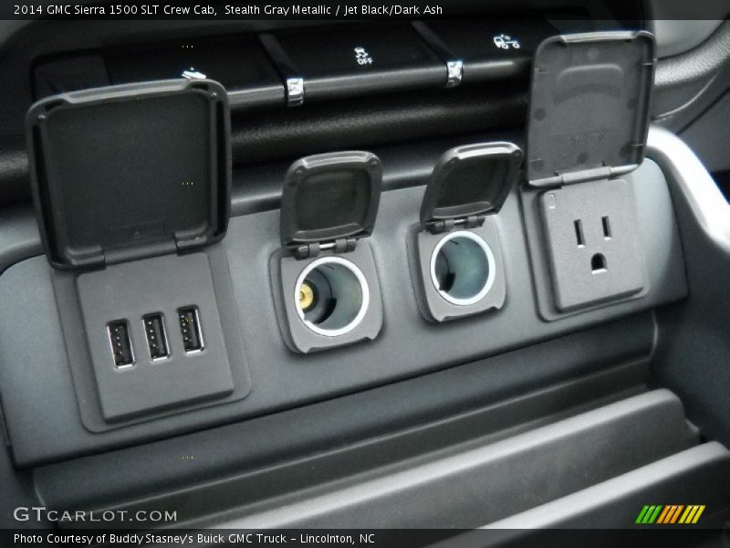 Stealth Gray Metallic / Jet Black/Dark Ash 2014 GMC Sierra 1500 SLT Crew Cab