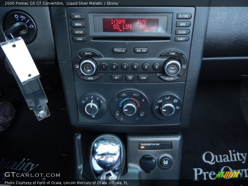 Liquid Silver Metallic / Ebony 2006 Pontiac G6 GT Convertible