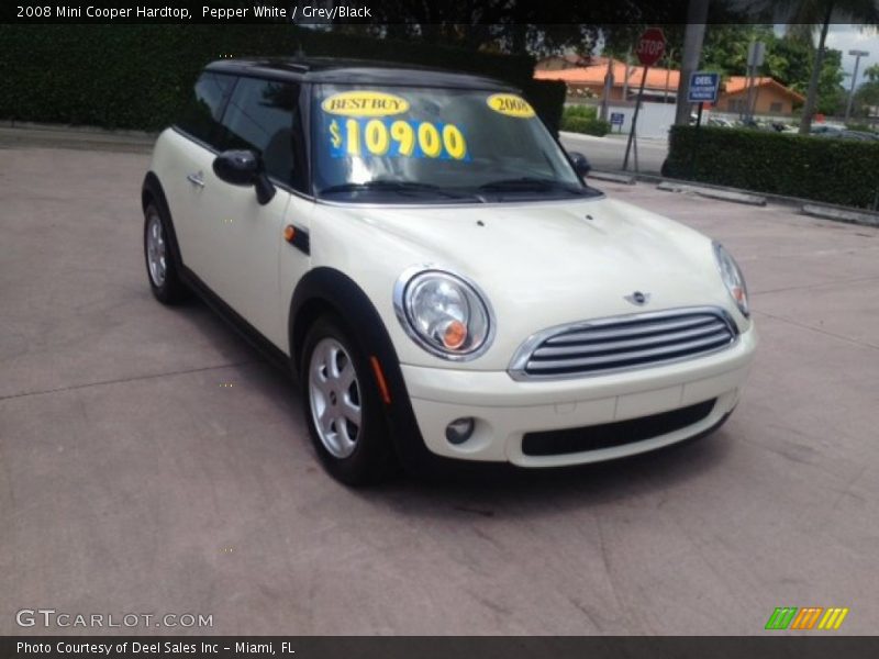 Pepper White / Grey/Black 2008 Mini Cooper Hardtop