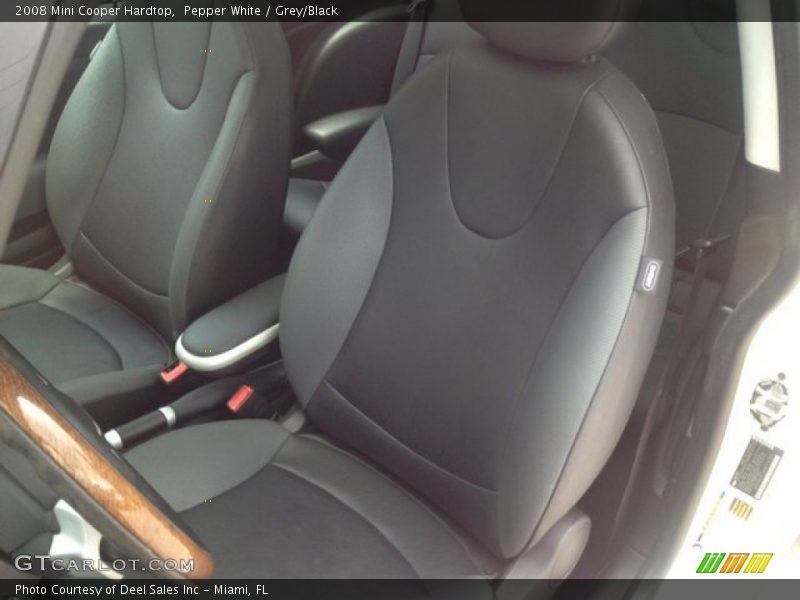 Pepper White / Grey/Black 2008 Mini Cooper Hardtop