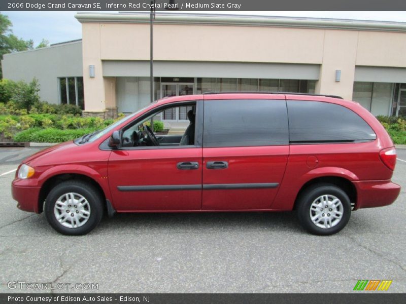 Inferno Red Crystal Pearl / Medium Slate Gray 2006 Dodge Grand Caravan SE