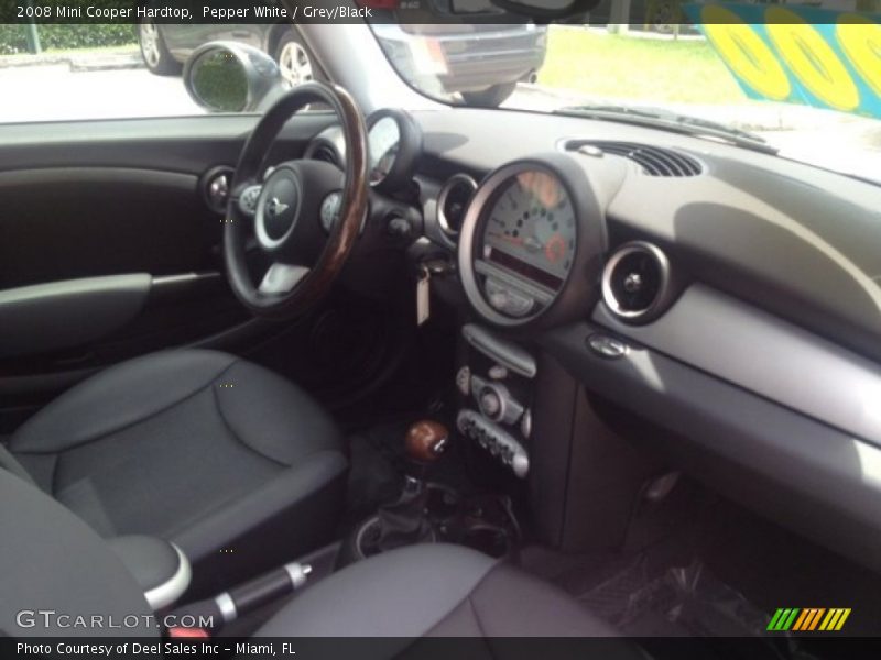 Pepper White / Grey/Black 2008 Mini Cooper Hardtop