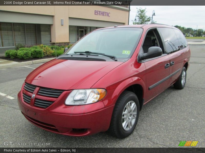 Inferno Red Crystal Pearl / Medium Slate Gray 2006 Dodge Grand Caravan SE