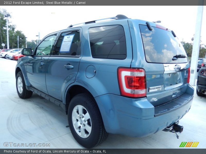 Steel Blue Metallic / Camel 2012 Ford Escape Limited