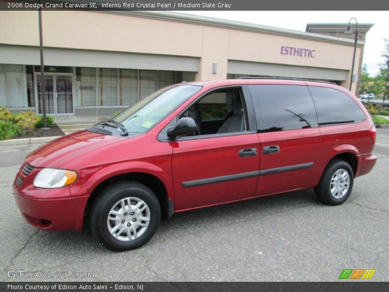 Inferno Red Crystal Pearl / Medium Slate Gray 2006 Dodge Grand Caravan SE