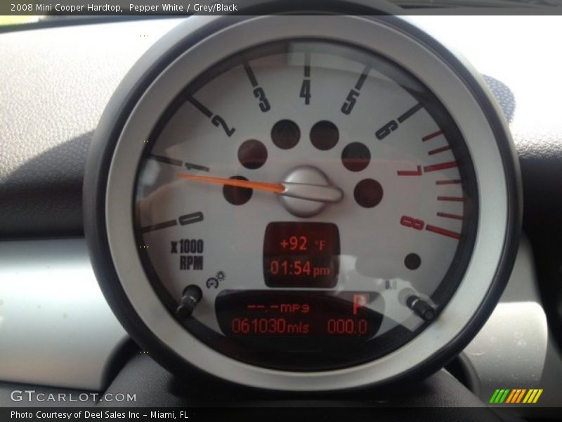 Pepper White / Grey/Black 2008 Mini Cooper Hardtop