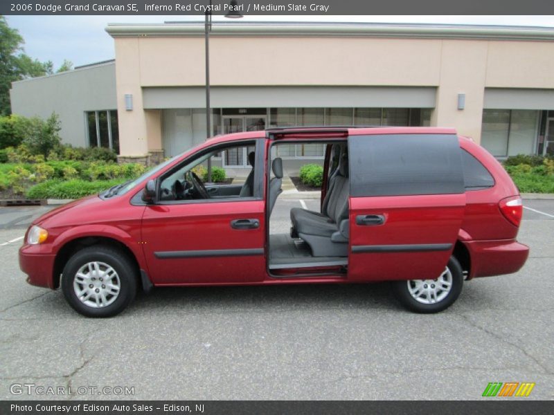 Inferno Red Crystal Pearl / Medium Slate Gray 2006 Dodge Grand Caravan SE