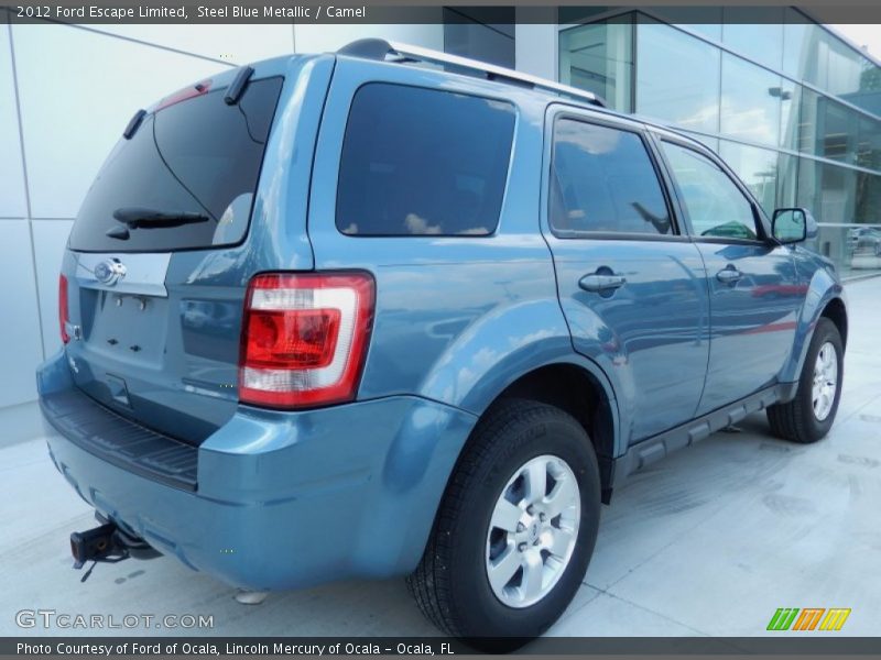 Steel Blue Metallic / Camel 2012 Ford Escape Limited