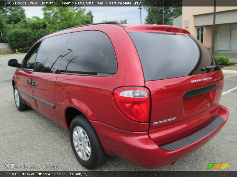 Inferno Red Crystal Pearl / Medium Slate Gray 2006 Dodge Grand Caravan SE