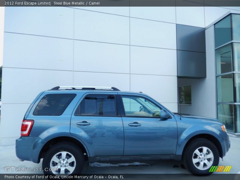 Steel Blue Metallic / Camel 2012 Ford Escape Limited