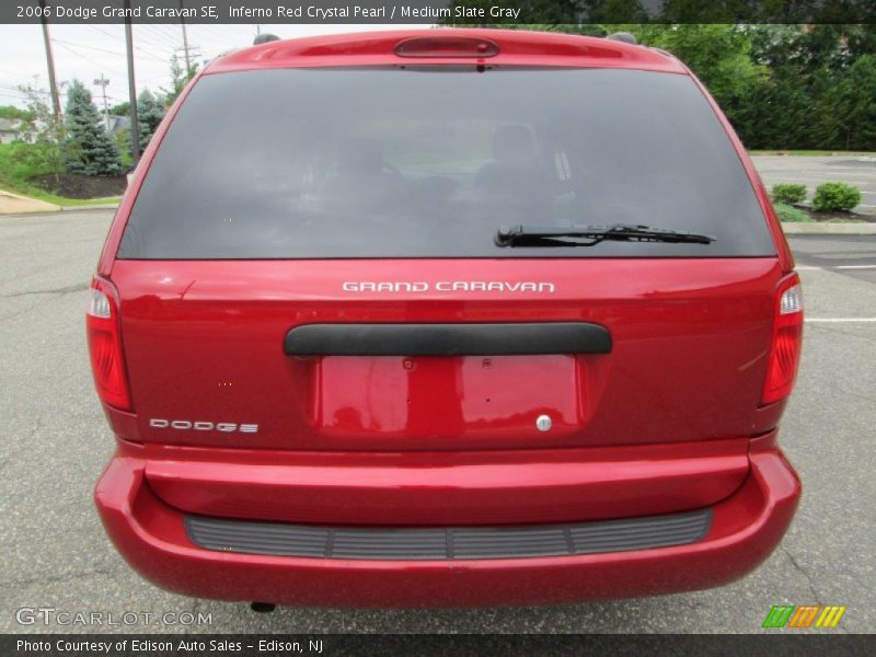 Inferno Red Crystal Pearl / Medium Slate Gray 2006 Dodge Grand Caravan SE