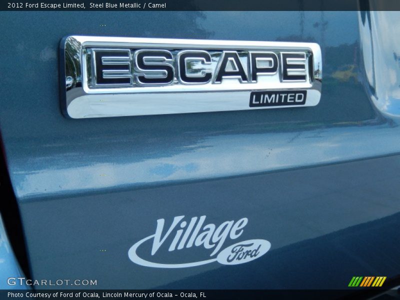 Steel Blue Metallic / Camel 2012 Ford Escape Limited