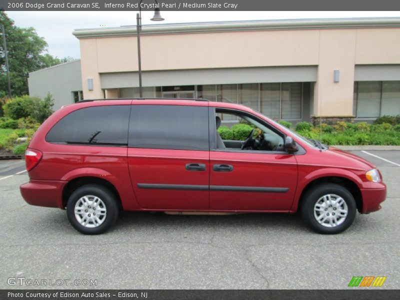 Inferno Red Crystal Pearl / Medium Slate Gray 2006 Dodge Grand Caravan SE