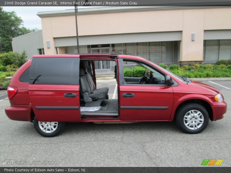 Inferno Red Crystal Pearl / Medium Slate Gray 2006 Dodge Grand Caravan SE