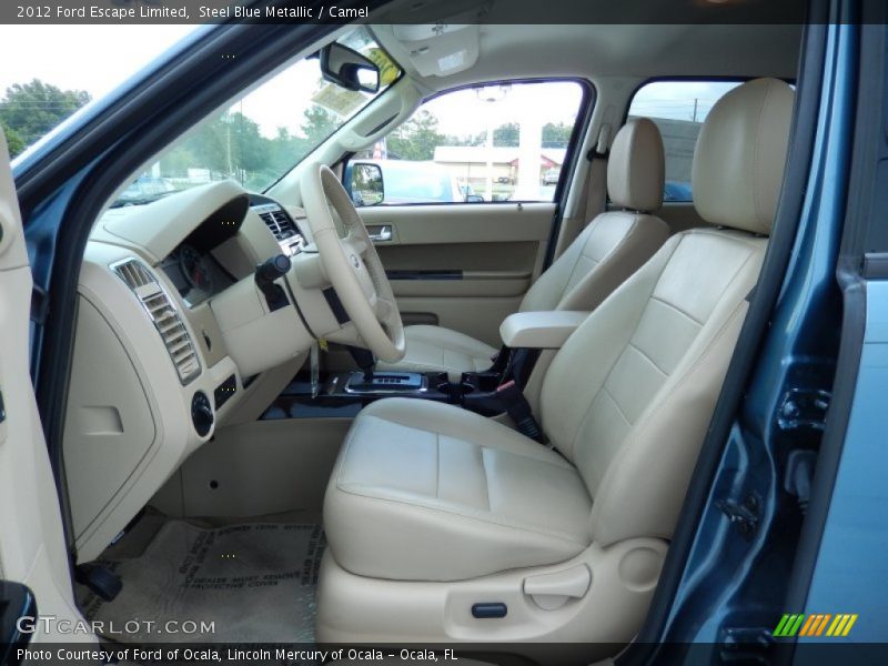 Steel Blue Metallic / Camel 2012 Ford Escape Limited